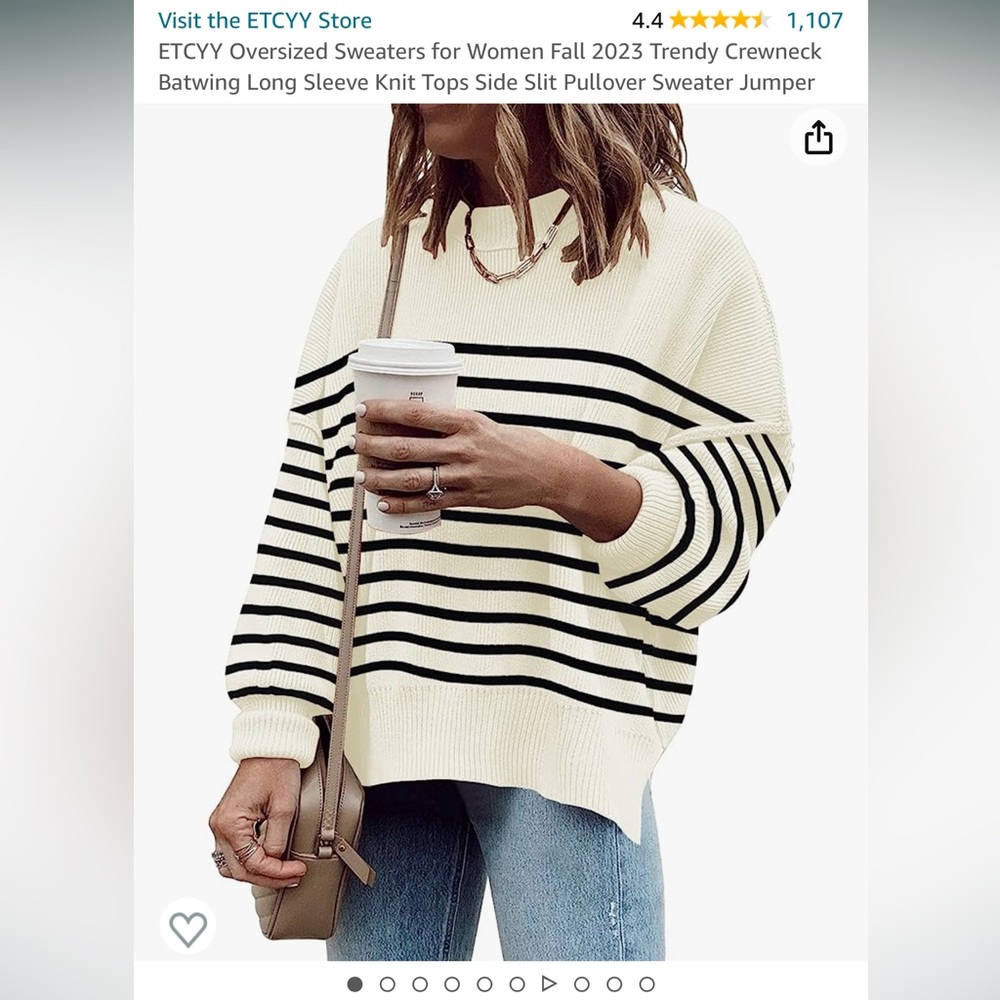 NWT! Striped Sweater